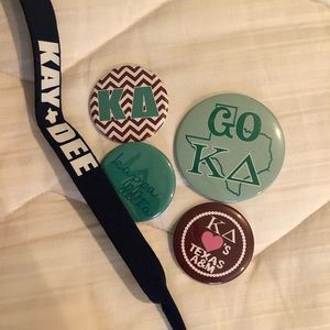 Kappa Delta Buttons & Croakie
